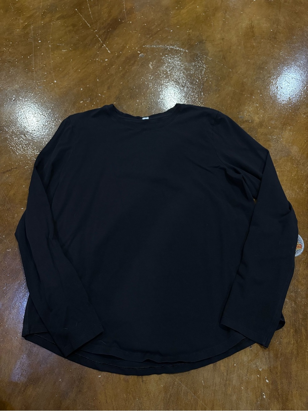 lululemon athletica Black Long-Sleeve Crew Tee